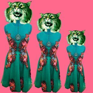 Anthropologie Sachin & Babu Cora Tree Applique Tul